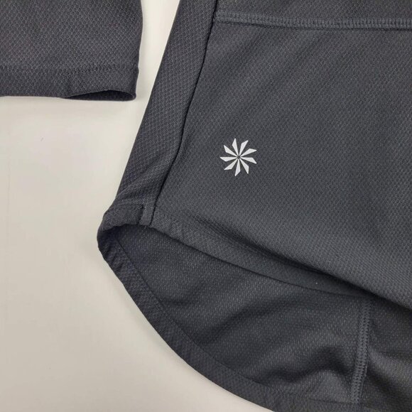 Athleta Womens Workout Hoodie Jacket S Black Long Sleeve Stretchy Breathable - Picture 3 of 7